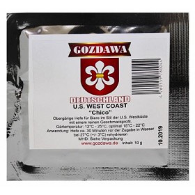 Дрожжи пивные Gozdawa U.S. West Coast Chico (Американские Западного побережья Чико), 10 г